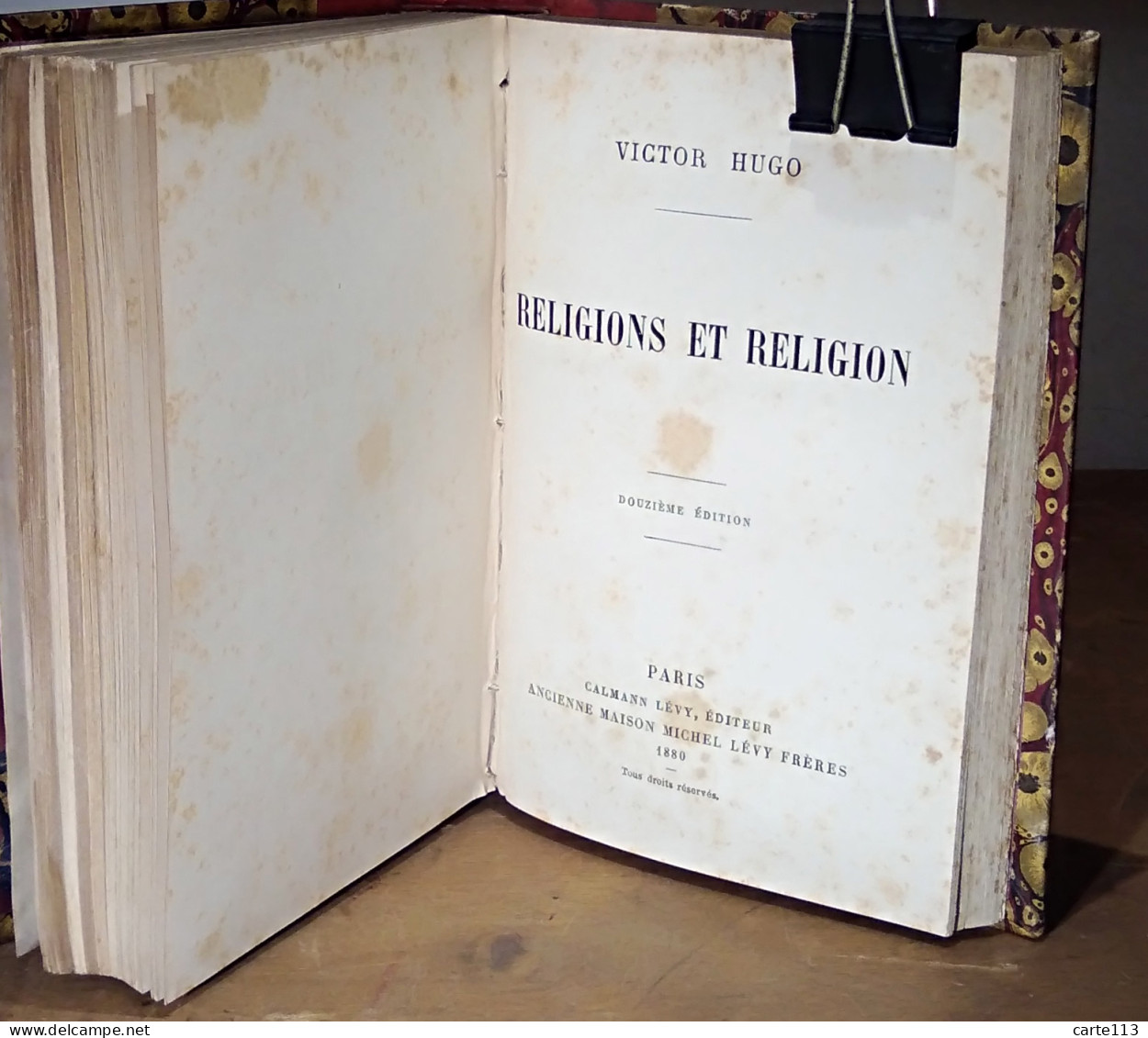 HUGO Victor - LE PAPE - L'ANE - RELIGIONS ET RELIGION - 1801-1900