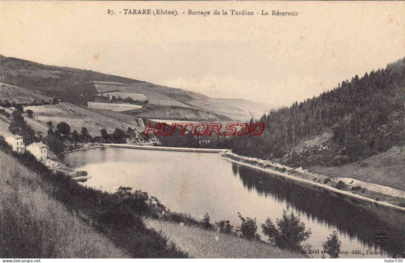 CPA TARARE - BARRAGE DE LA TURDINE - LE RESERVOIR - Tarare