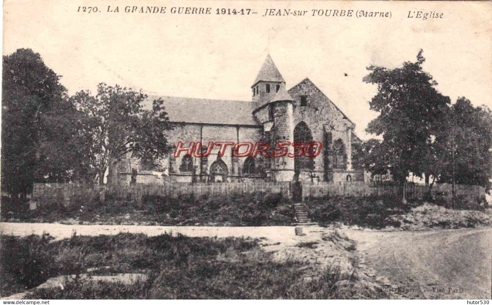 CPA GUERRE 1914-1918 - JEAN SUR TOURBE (MARNE) - L'EGLISE - Guerre 1914-18
