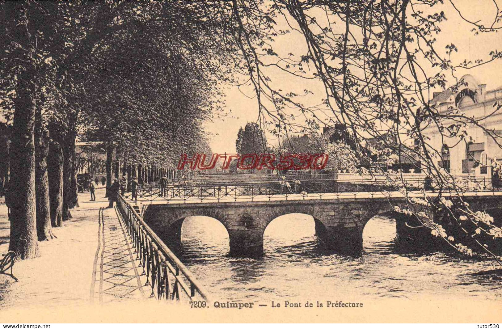 CPA QUIMPER - LE PONT DE LA PREFECTURE - Quimper