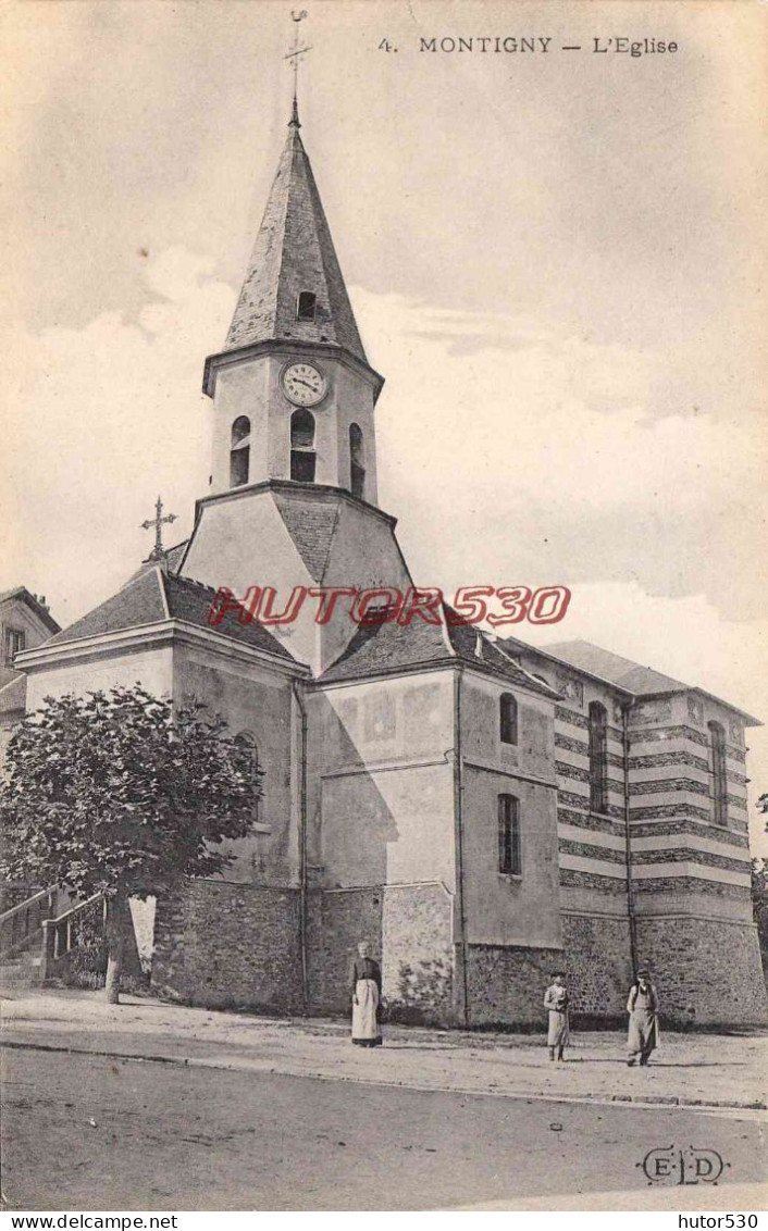 CPA MONTIGNY - L'EGLISE - Montigny Les Cormeilles