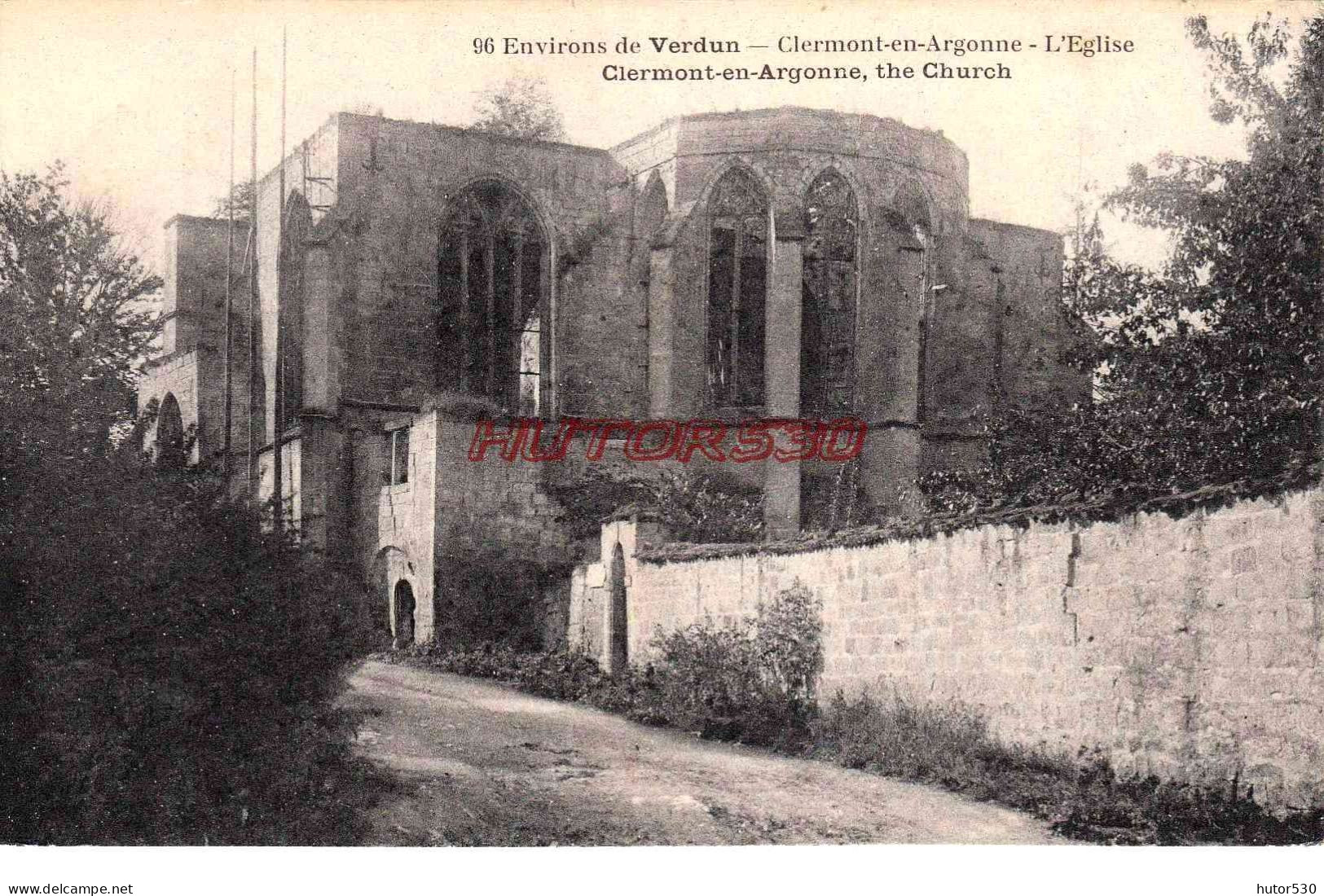 CPA GUERRE 1914-1918 - CLERMONT EN ARGONNE - L'EGLISE - Guerre 1914-18