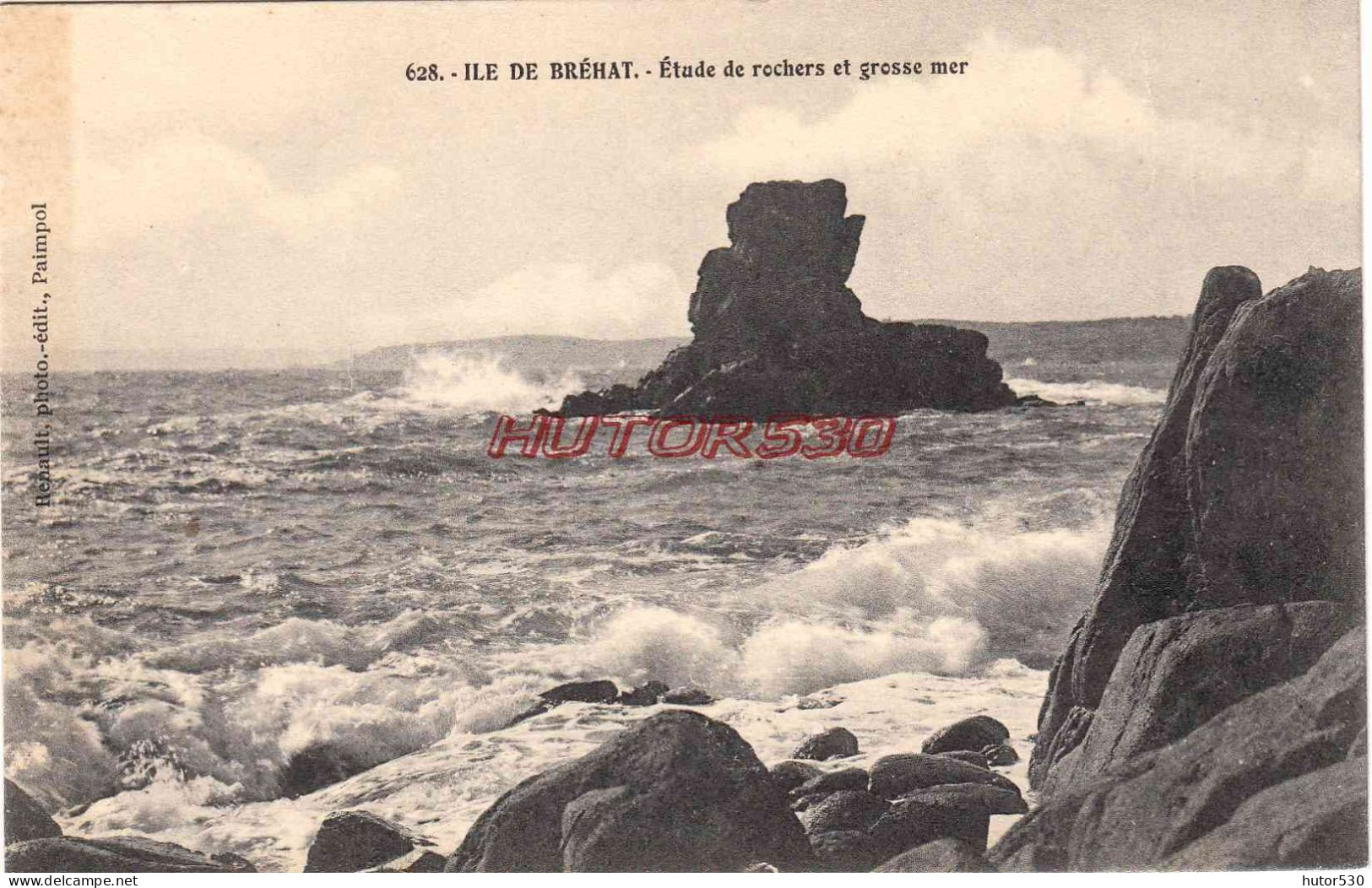 CPA ILE DE BREHAT - ROCHERS ET GROSSE MER - Ile De Bréhat