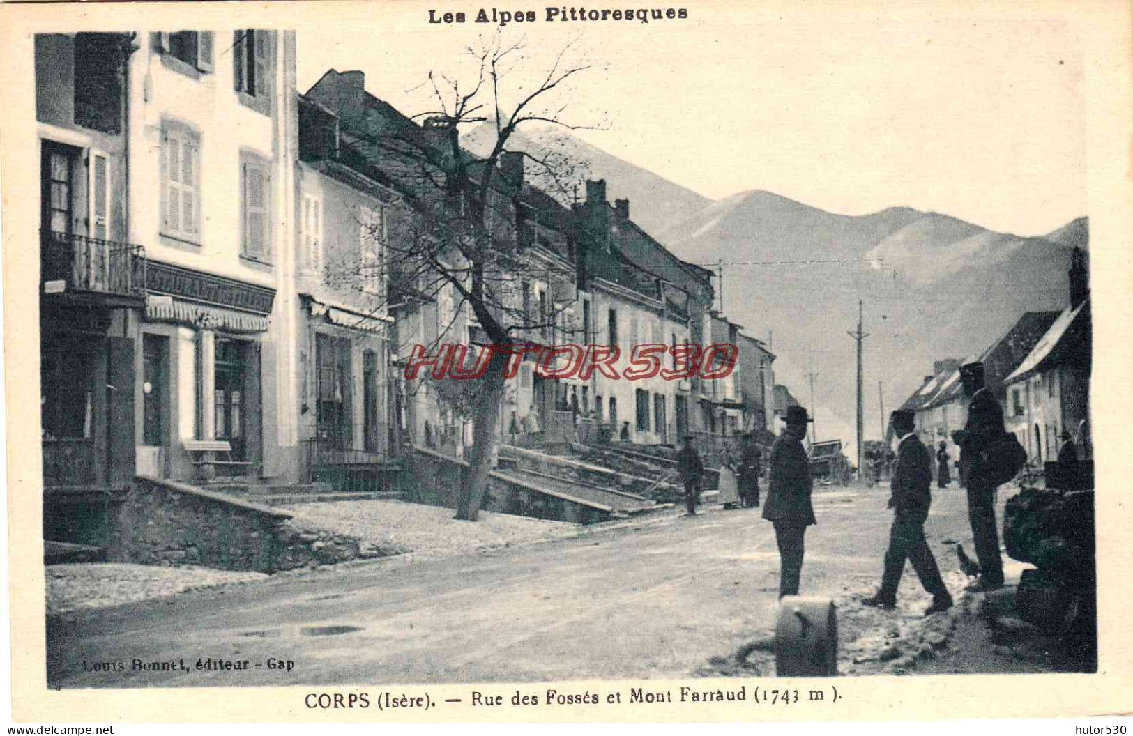 CPA CORPS - ISERE - RUE DES FOSSES - Corps