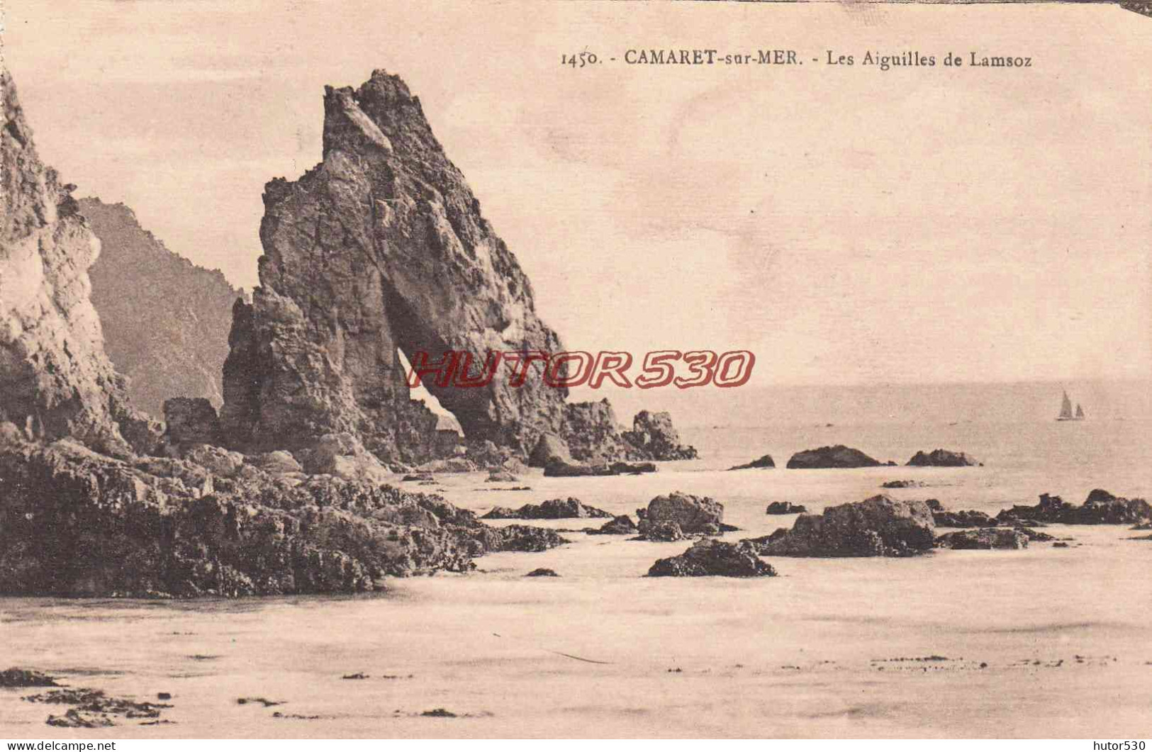 CPA CAMARET SUR MER - LES AIGUILLES DE LAMSOZ - Camaret-sur-Mer