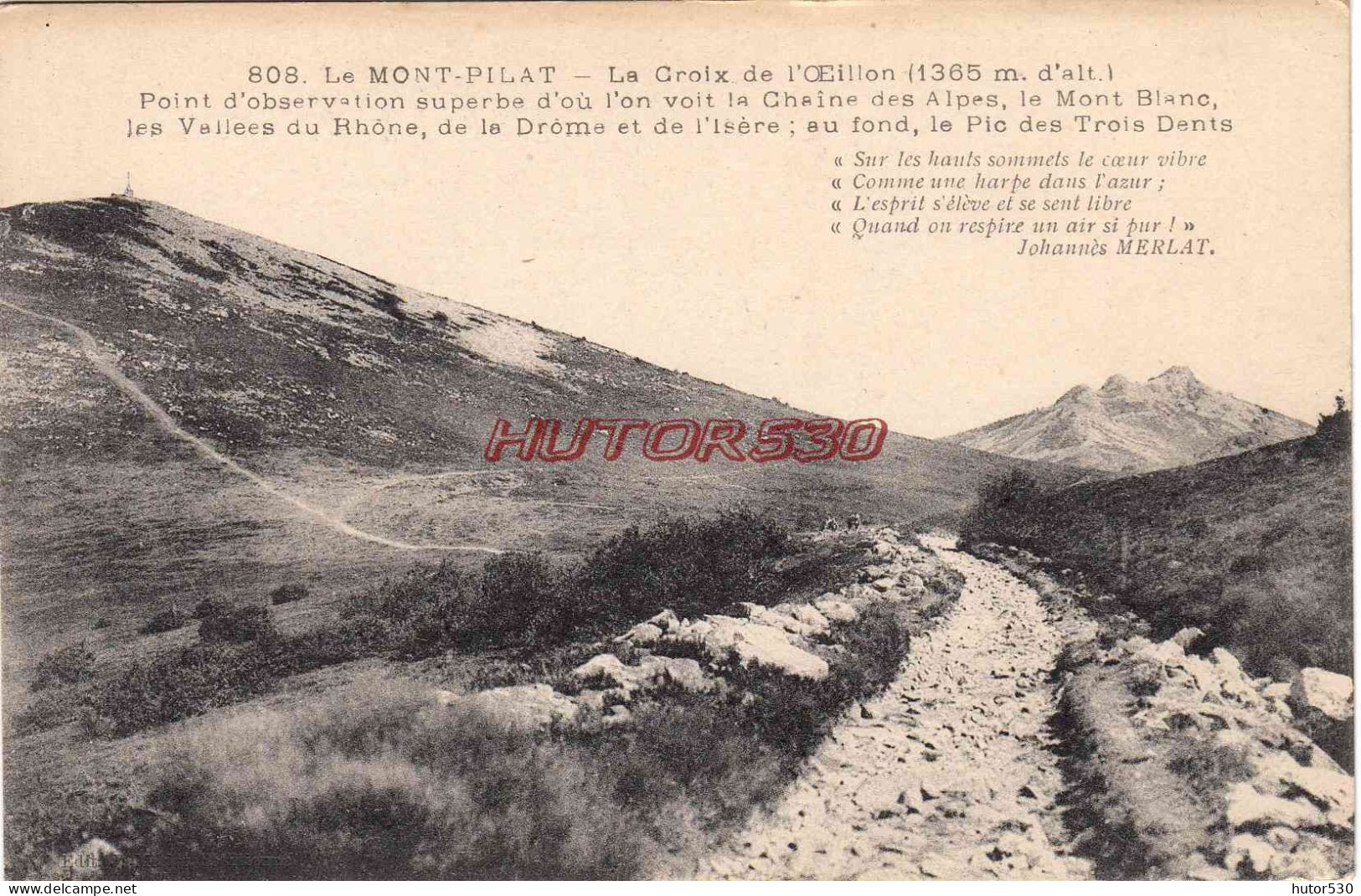 CPA MONT PILAT - LA CROIX DE L'OEILLON - Mont Pilat