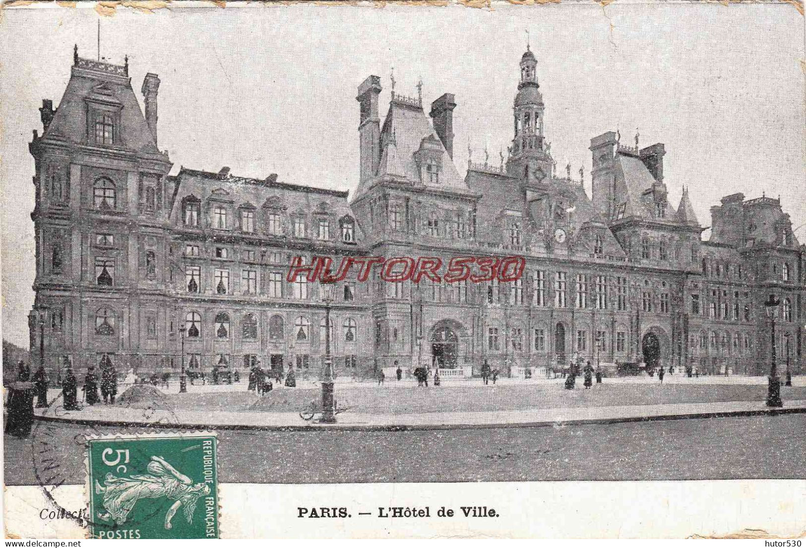 CPA PARIS - HOTEL DE VILLE - Autres Monuments, édifices