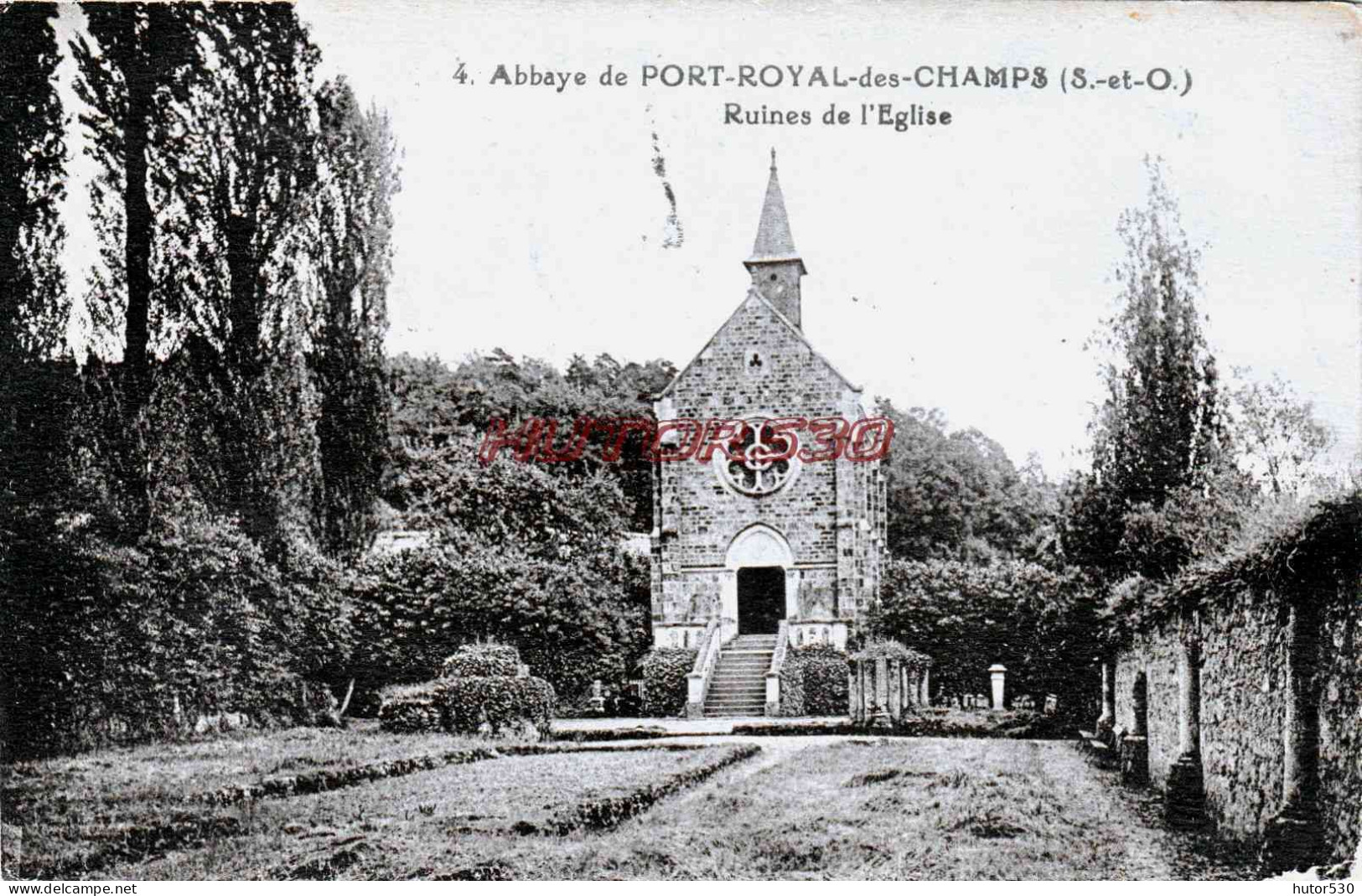 CPA PORT ROYAL DES CHAMPS - (S. ET O.) - RUINES DE L'EGLISE - Magny-les-Hameaux