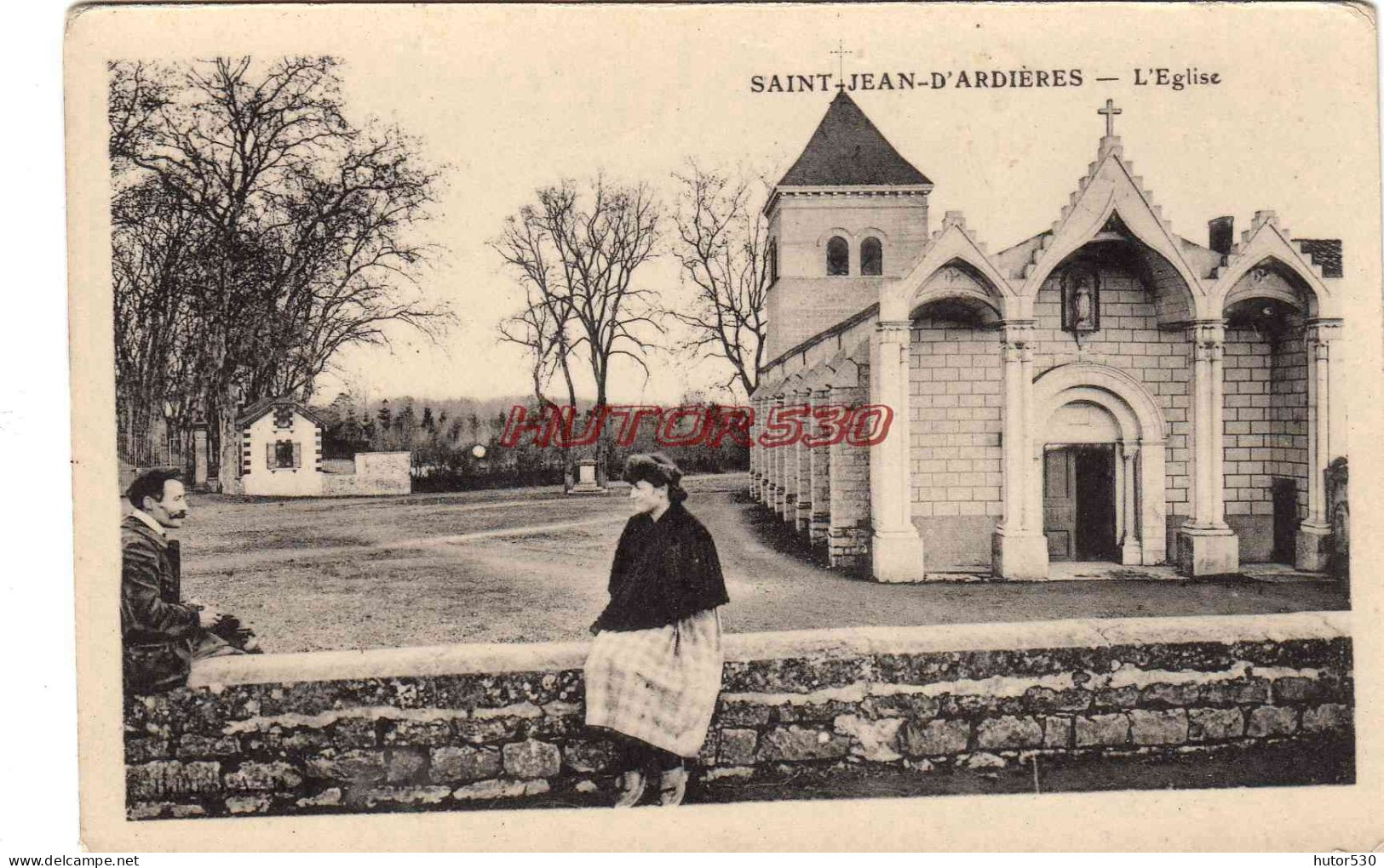 CPA SAINT JEAN D'ARDIERES - L'EGLISE - Other & Unclassified