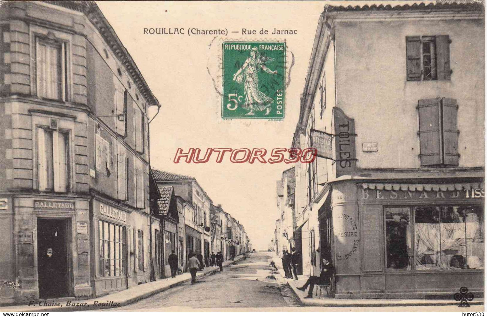 CPA ROUILLAC - RUE DE JARNAC - Rouillac