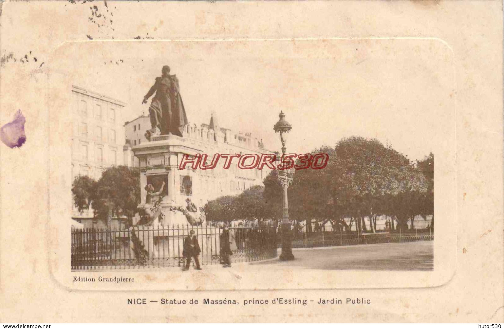 CPA NICE - STATUE DE MASSENA - Monuments