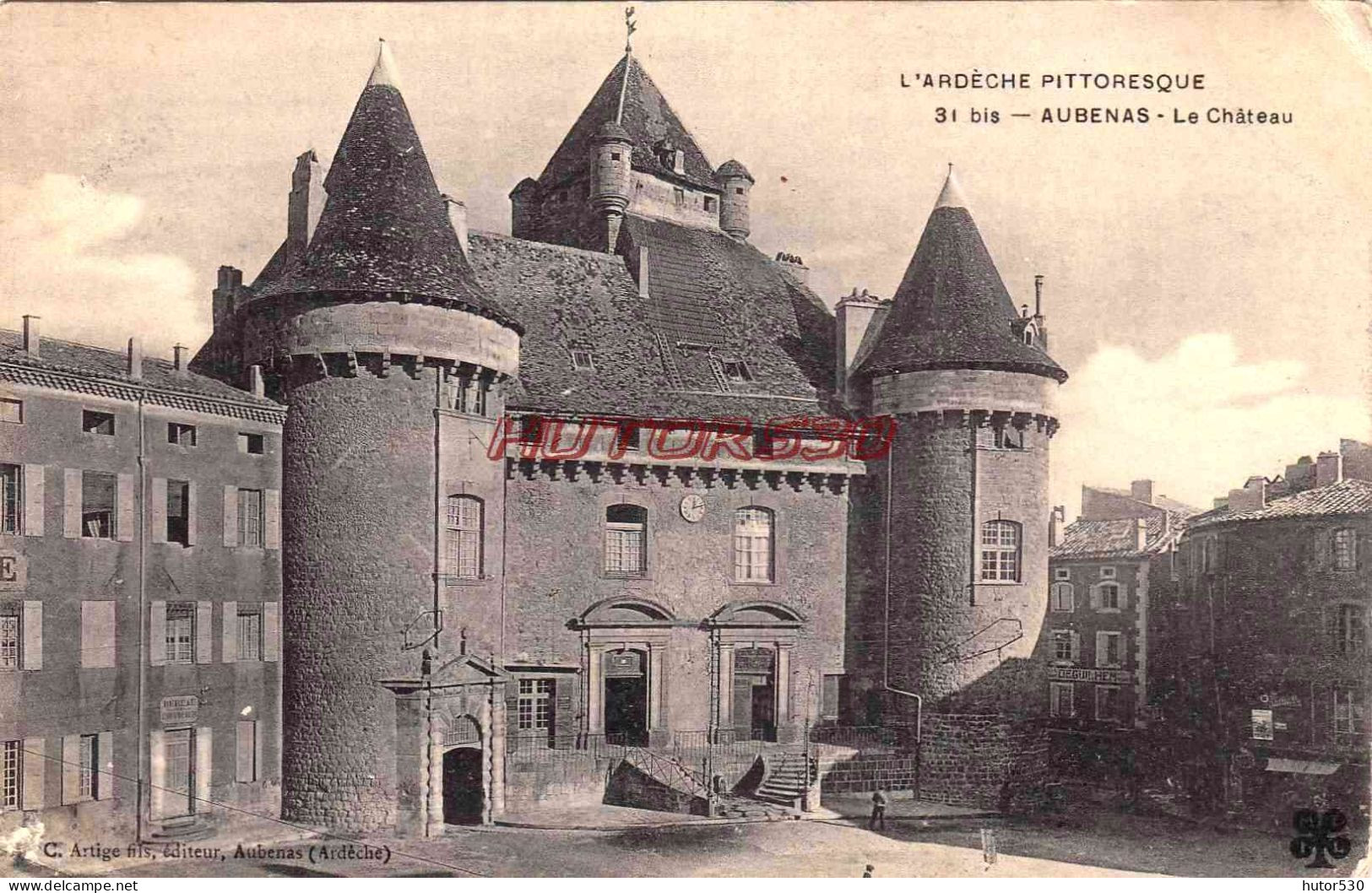 CPA AUBENAS - LE CHATEAU - Aubenas