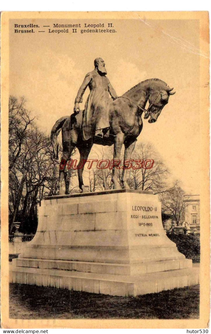 CPA BRUXELLES - MONUMENT LEOPOLD II - Monuments