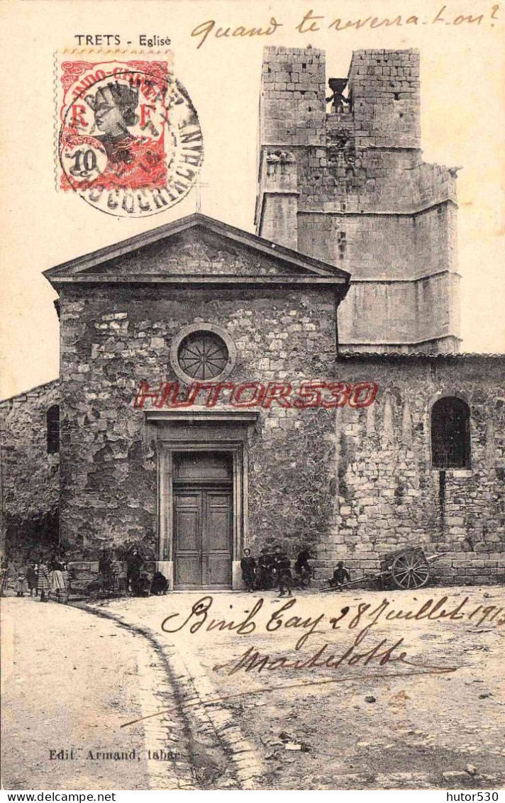 CPA TRETS - L'EGLISE - Trets