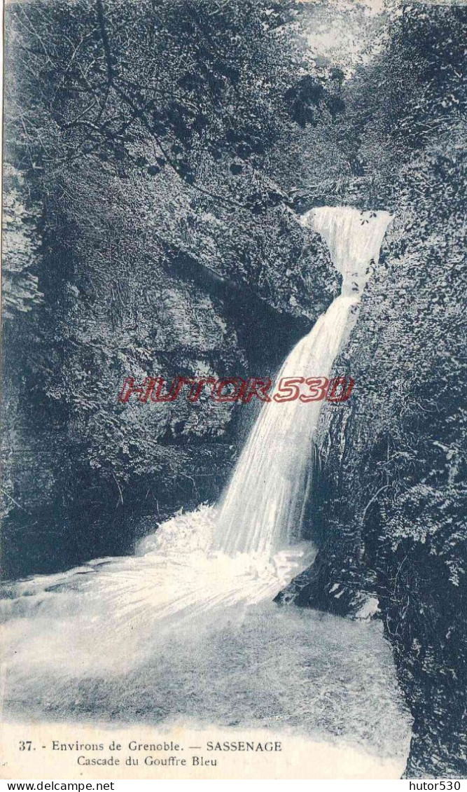 CPA SASSENAGE - CASCADE DU GOUFFRE BLEU - Sassenage