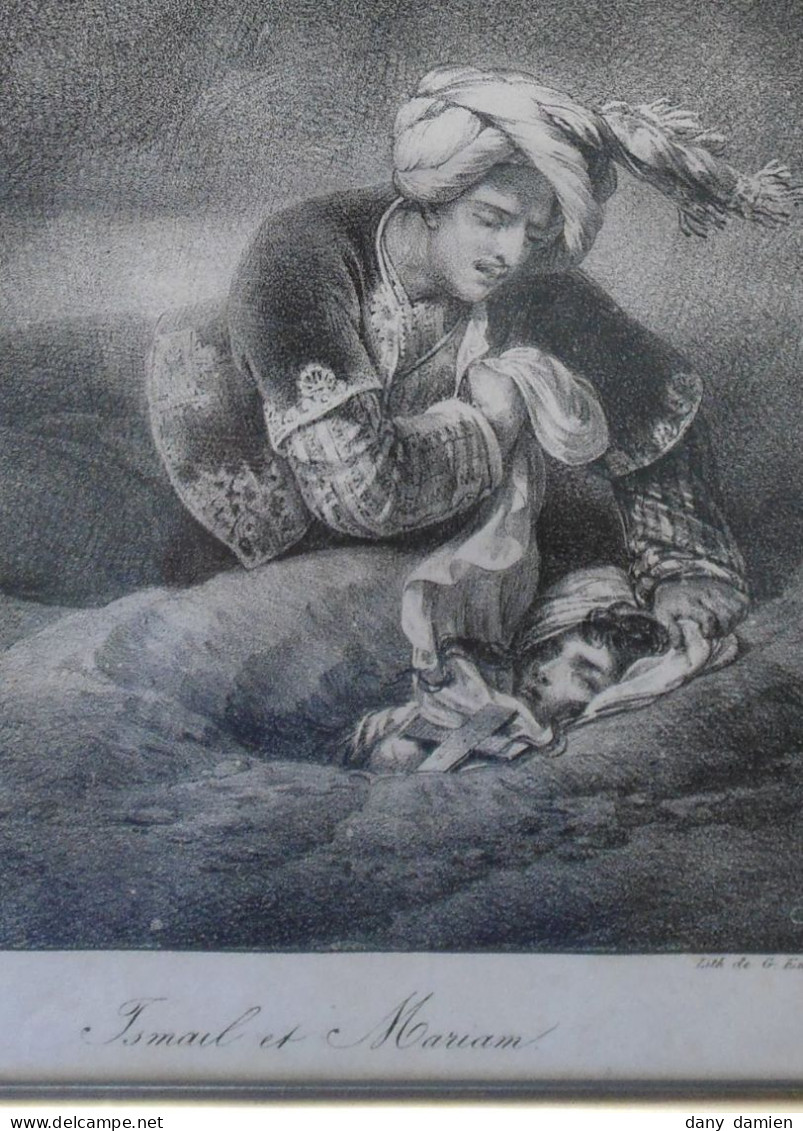 Lithographie Ismael Et Mariam (H. VERNET) - Lithographies