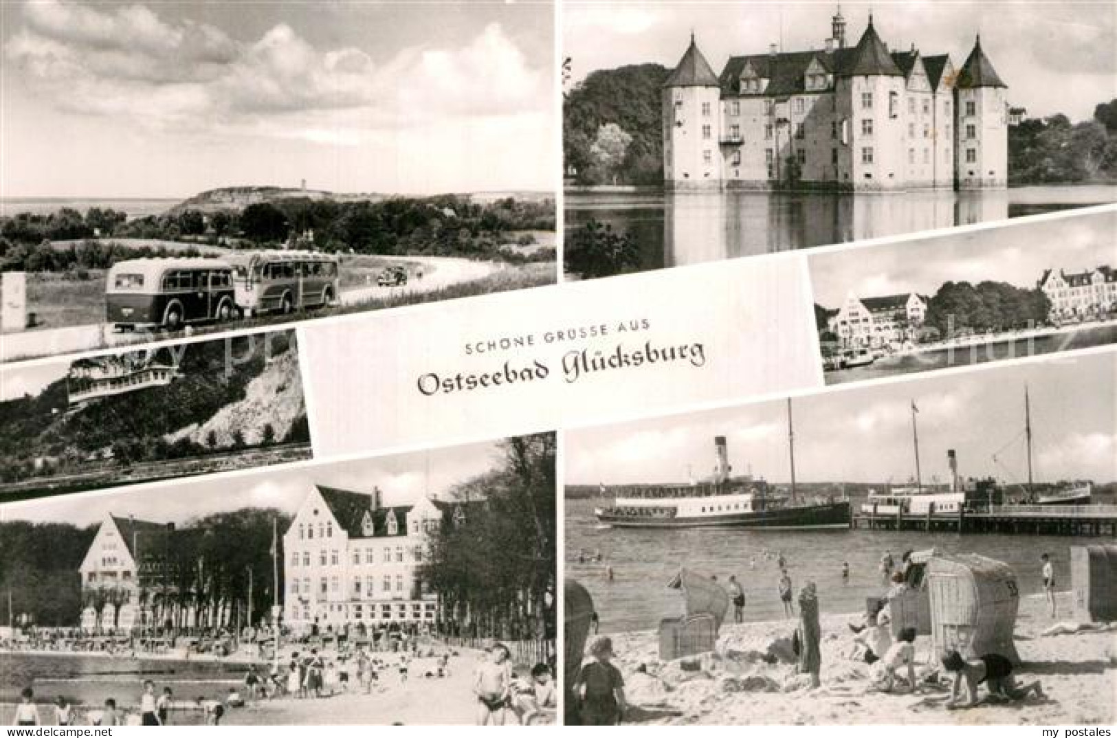 73607105 Gluecksburg Ostseebad Teilansichten Schloss Strand Gluecksburg Ostseeba - Otros & Sin Clasificación