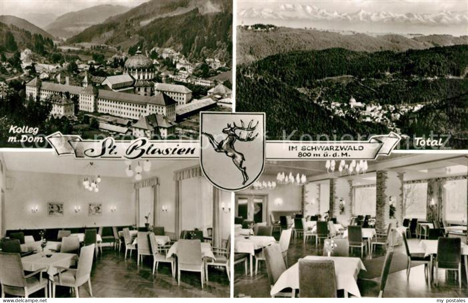 73607091 St Blasien Kolleg Mit Dom Panorama Hotel Klosterhof Gastraeume St Blasi - St. Blasien