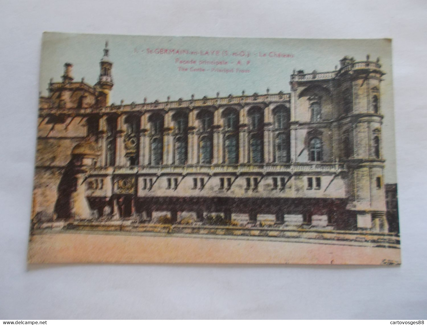 SAINT GERMAIN EN LAYE ( 78 Yvelines ) LE CHATEAU FACADE PRINCIPALE   COLORISER - St. Germain En Laye (castle)