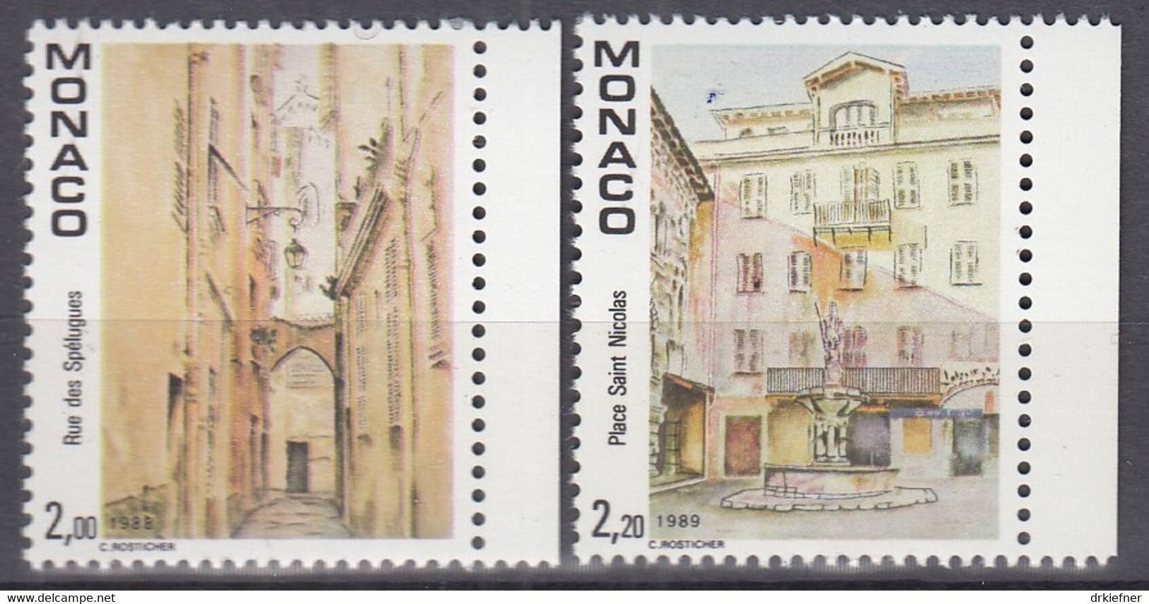 MONACO  1902-1903, Postfrisch **, Ansichten Von Monaco, 1989 - Ungebraucht