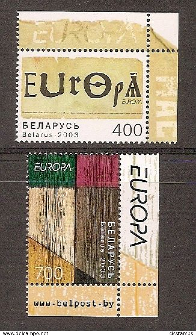BELARUS 2003●Europa●Mi 488-89 MNH - Bielorrusia