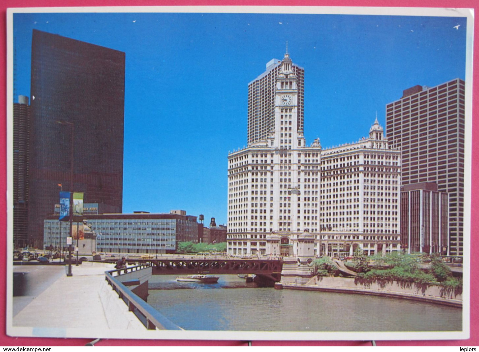 USA - Illinois - Chicago - A View Of Chicago River, The Wrigley Building And Michigan Avenue - Chicago