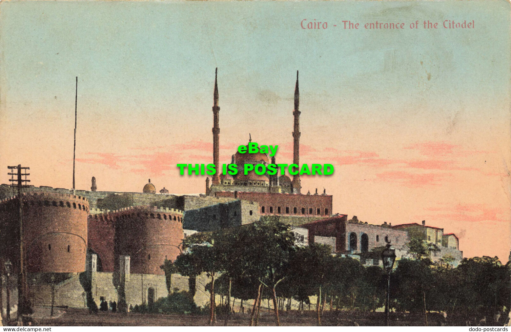 R599186 Cairo. The Entrance Of The Citadel. The Cairo Post Card Trust - Monde