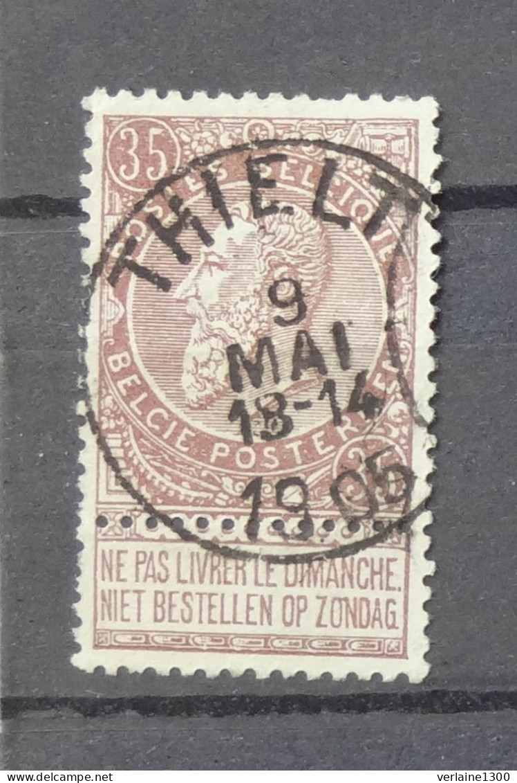 61 Avec Belle Oblitération Thielt - 1893-1907 Coat Of Arms