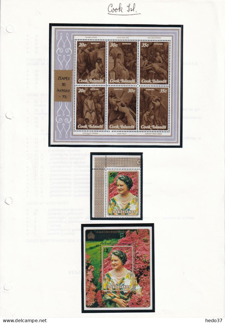 Cook - Collection 1980/1989 - Neufs ** Sans Charnière - Cote Yvert  1600 € - TB - Islas Cook