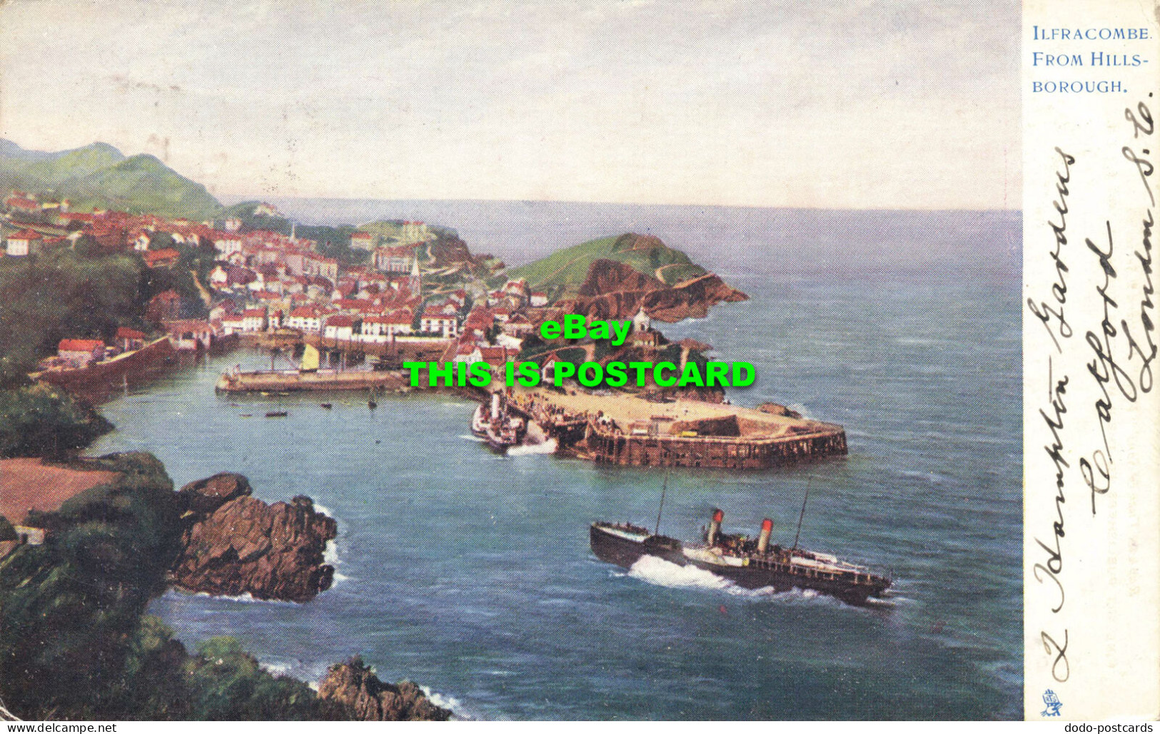 R597421 Ilfracombe From Hillsborough. Tuck. View Postcard Series 782. 1903 - Monde