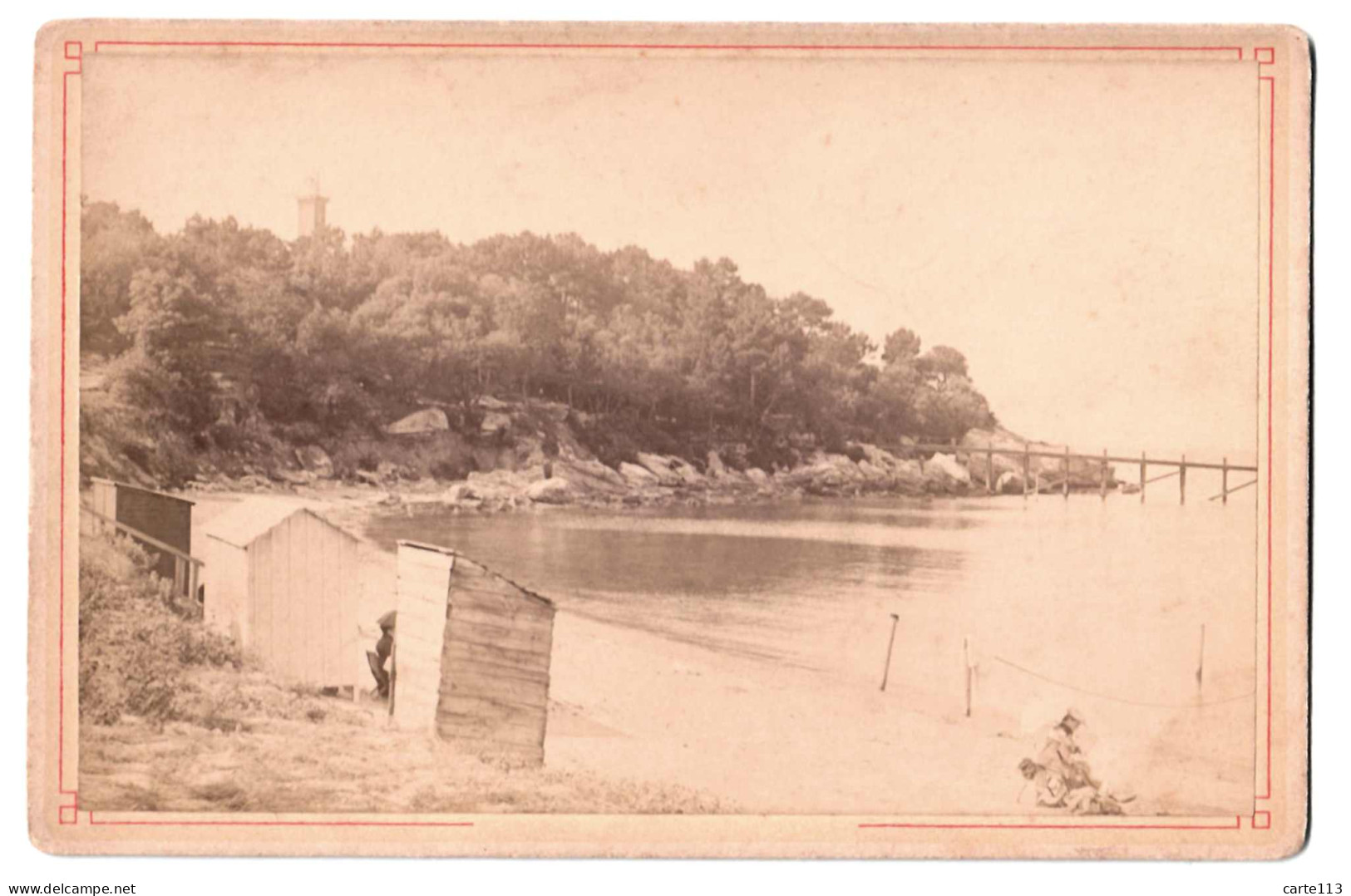 ANONYME - PHOTOGRAPHIE TIRAGE ALBUMINE - PIGEARD - PORNIC - COTE DE LA NOEVILLA - 1801-1900