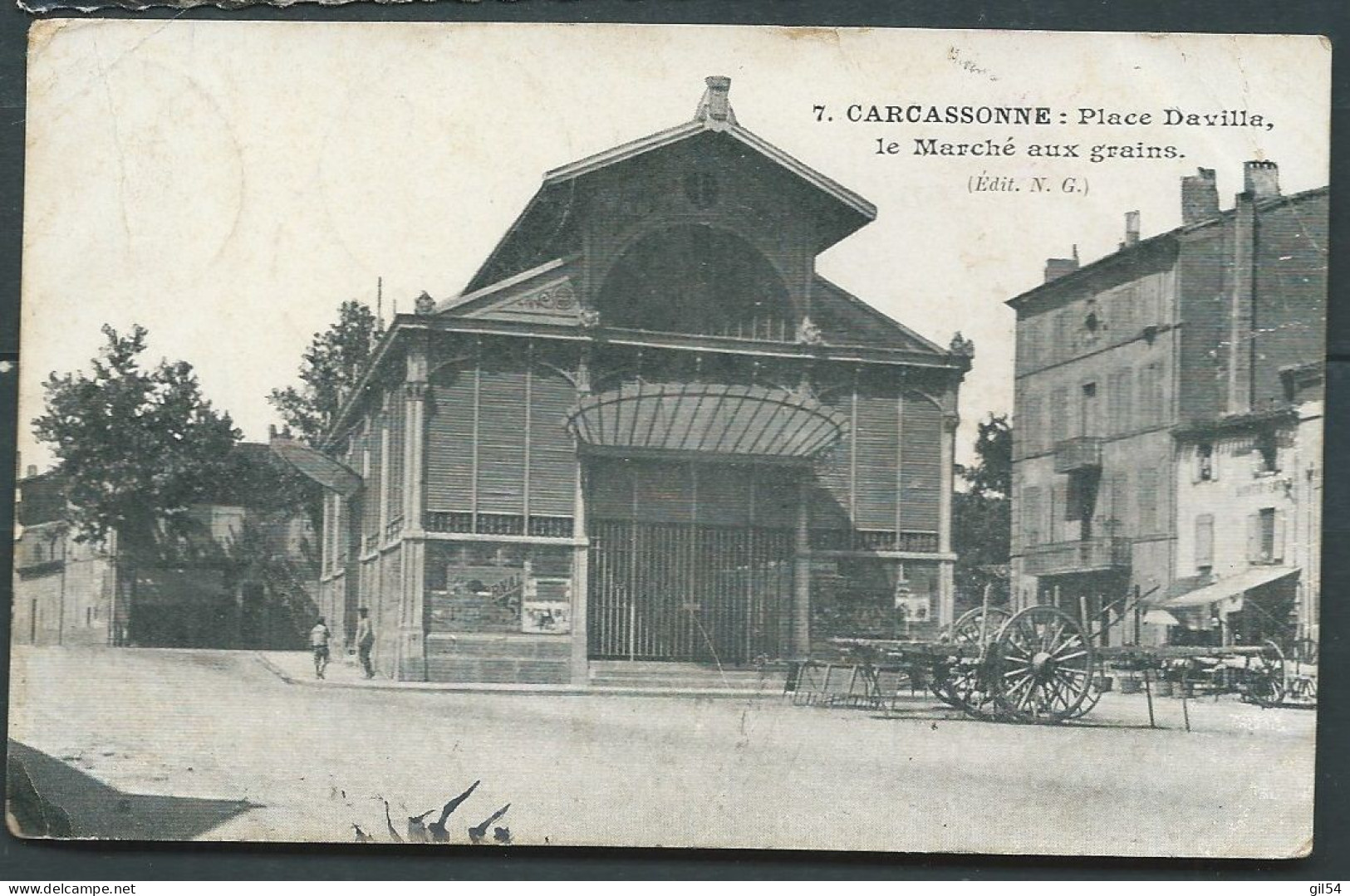 Carcassonne - Place Davilla, Le Marché Aux Grains  - Mab 5930 - Carcassonne