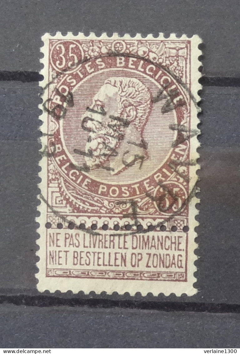 61 Avec Belle Oblitération Wavre - 1893-1907 Stemmi