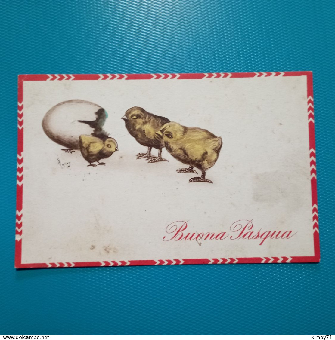 Cartolina Buona Pasqua. Viaggiata 1932 - Pâques