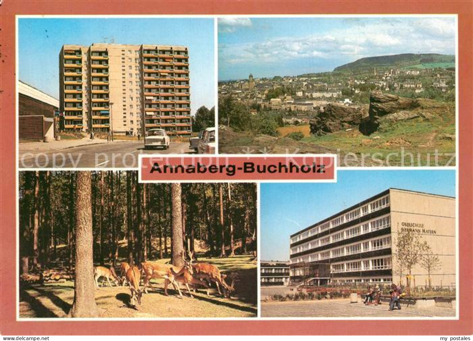 73606699 Annaberg-Buchholz Erzgebirge Wohngebiet Hermann Matern Poehlberg Damwil - Annaberg-Buchholz