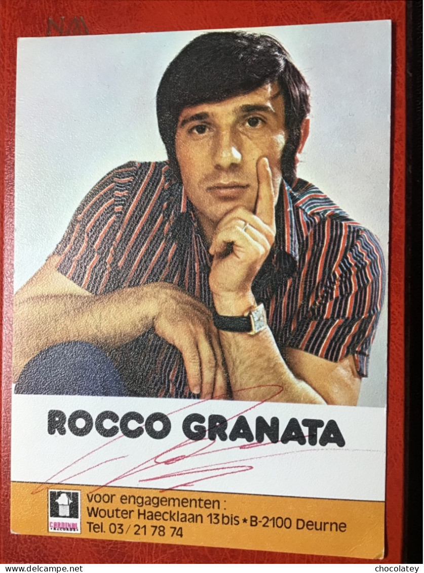 Rocco Granata Signe Handtekening - Chanteurs & Musiciens