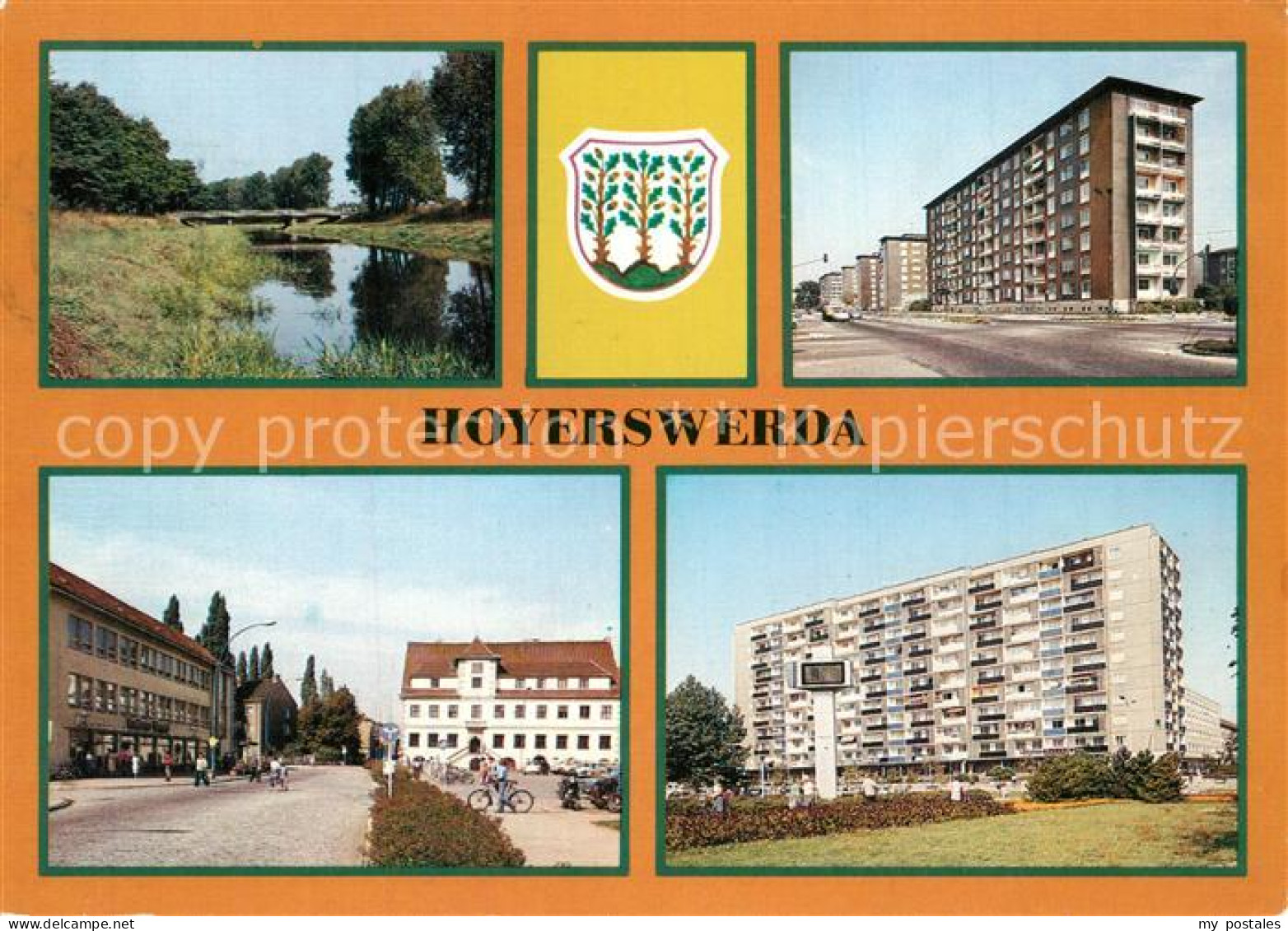 73606666 Hoyerswerda Elsterbruecke Wilhelm Pieck Strasse Rathaus Zentrum Hoyersw - Hoyerswerda