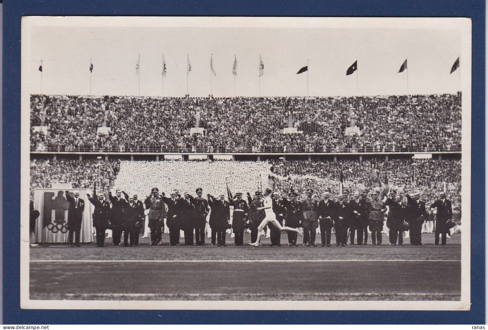 CPSM Jeux Olympiques JO Berlin 1936 Circulée - Olympische Spelen