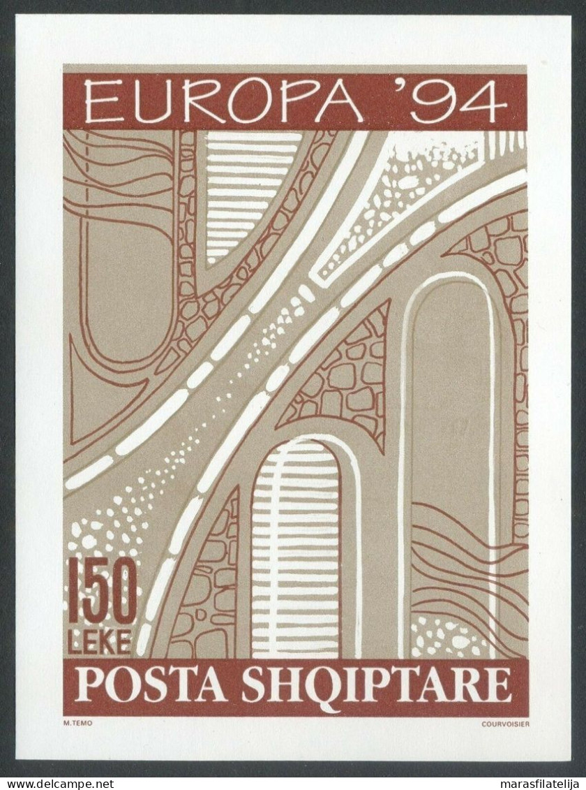 Albania, 1994, Europa CEPT, Inventions & Achievements, Souvenir Sheet - Albania