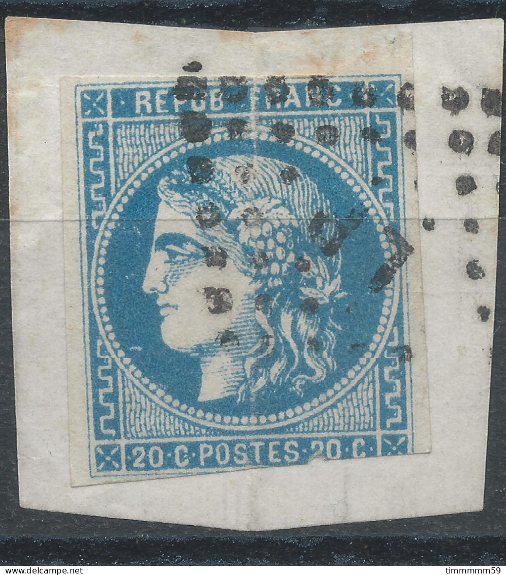 Lot N°83154   N°44-45 Ou 46/Fragment, Oblitéré Losange LP Des Ambulants, Pli Vertical - 1870 Bordeaux Printing