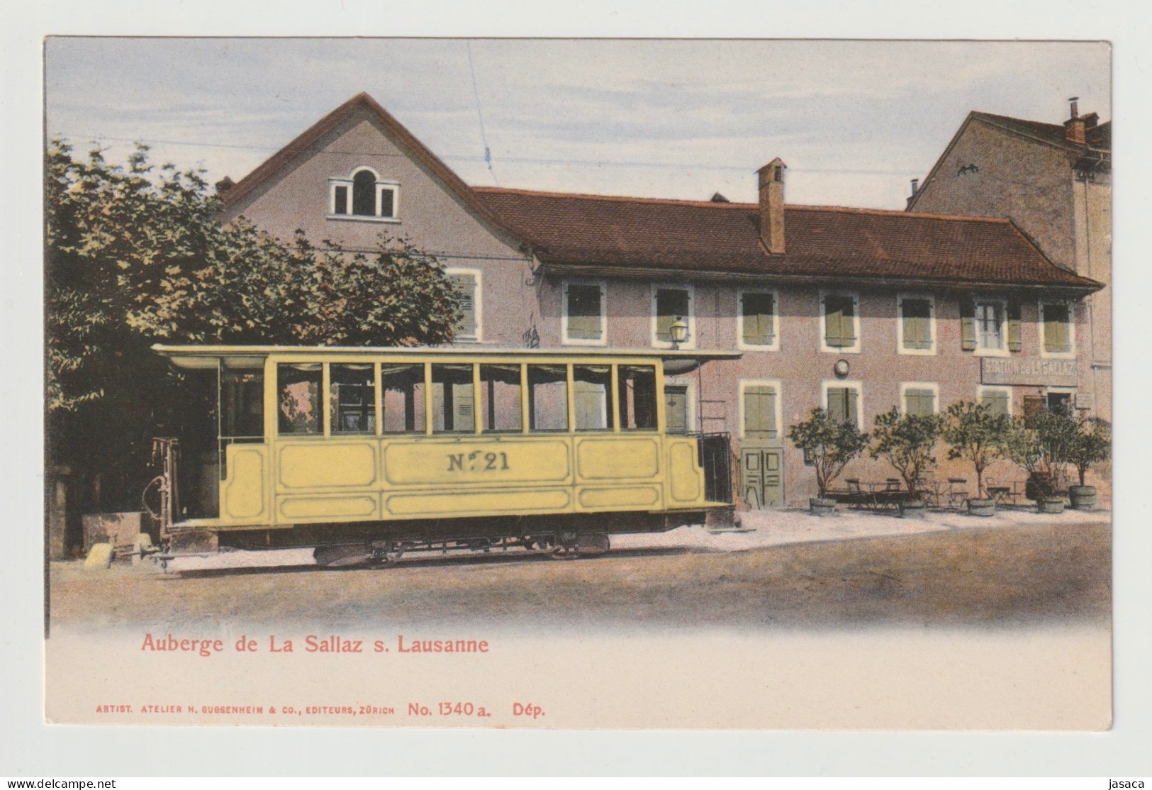 Tramway Auberge De La Sallaz S. Lausanne - Station De La Sallaz (Guggenheim éditeurs Zürich) - Lausanne