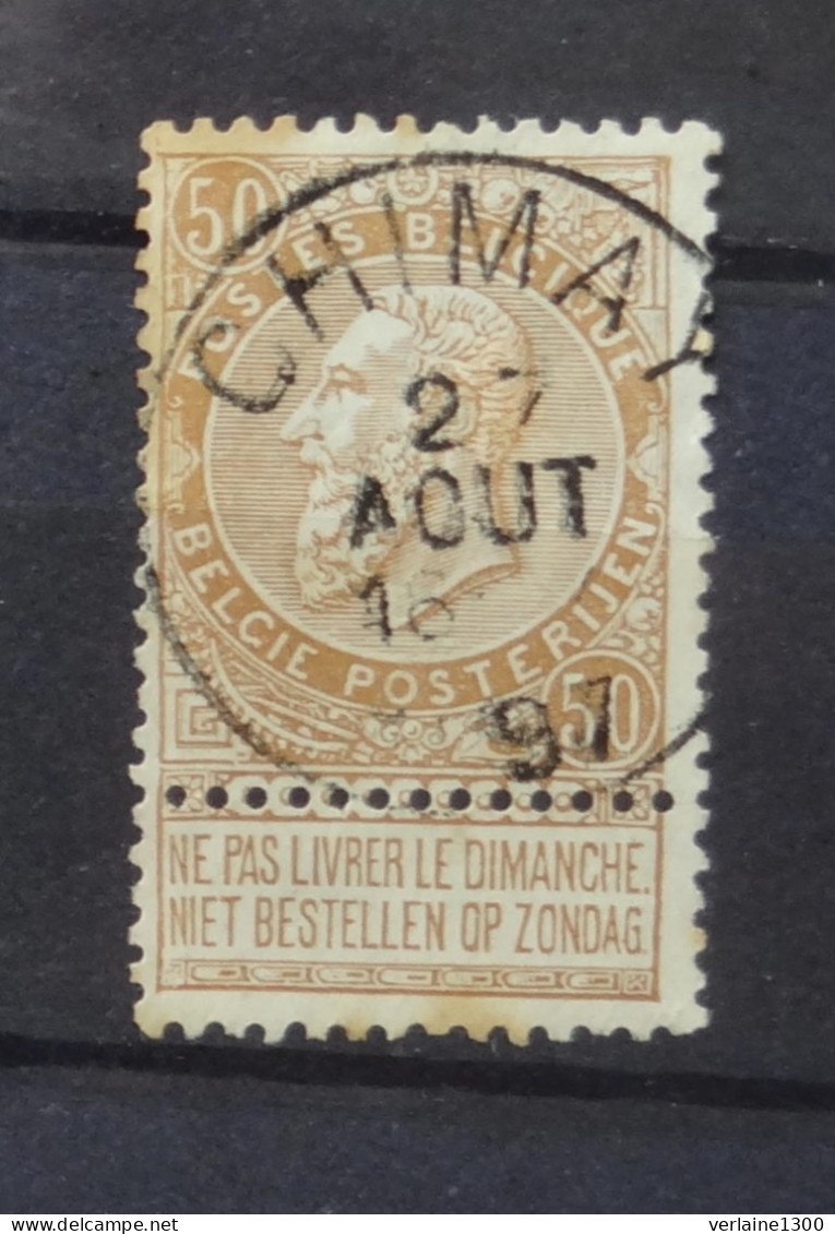 62 Avec Belle Oblitération Chimay - 1893-1907 Coat Of Arms