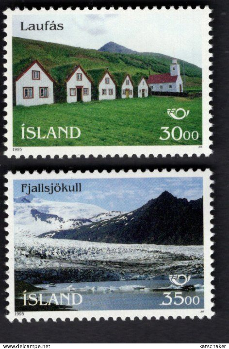 2021898575 1995 SCOTT 799 800 (XX)  POSTFRIS MINT NEVER HINGED - NORDEN 1995 - FARMHOUSE - GLACIER - VULCANO - Unused Stamps