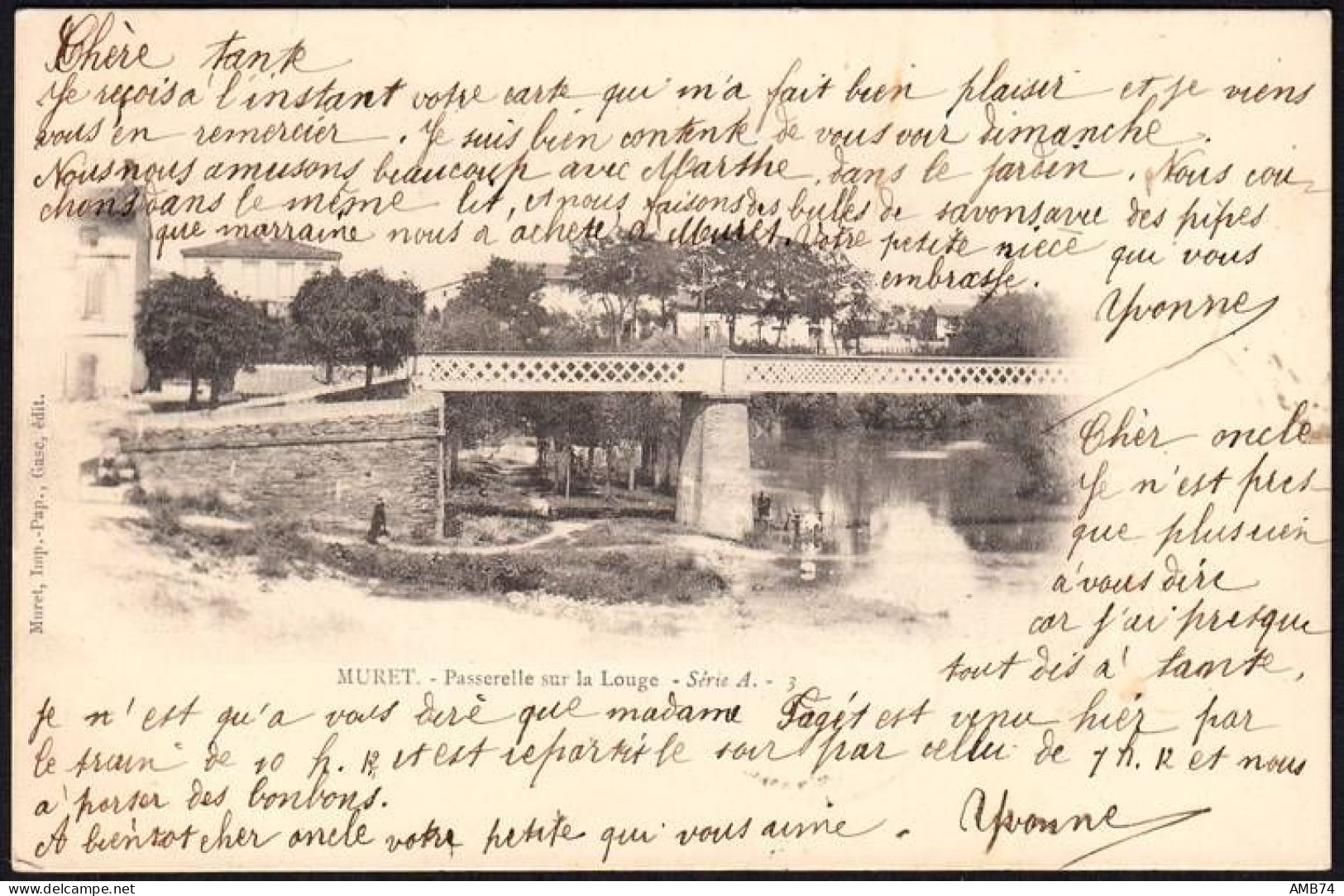 31-0019 - Carte Postale HAUTE-GARONNE (31) - MURET - Passerelle Sur La Louge Série A 3 - Muret