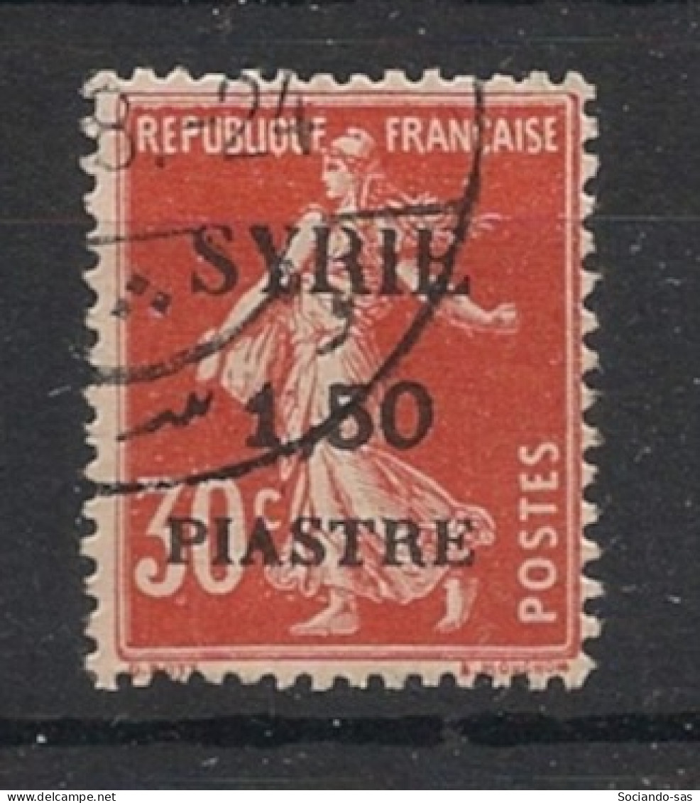 SYRIE - 1924 - N°YT. 112 - Type Semeuse 1pi50 Sur 30c Rouge - Oblitéré / Used - Usati