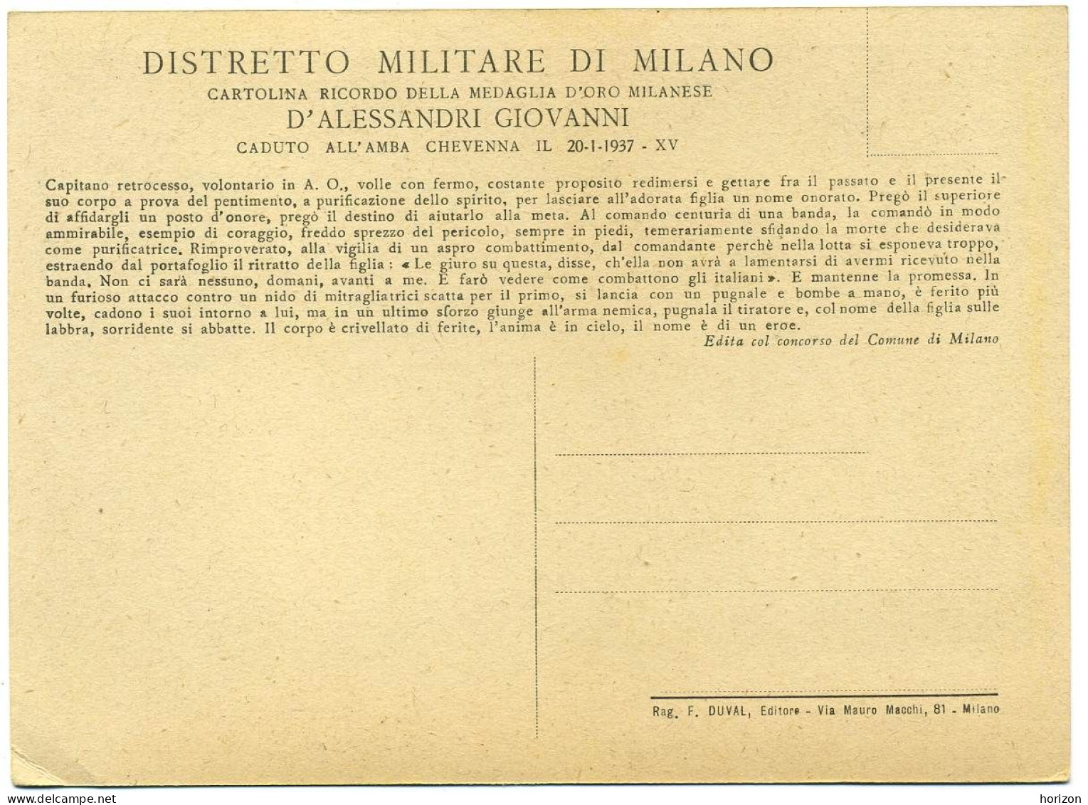 G.508  Distretto Militare Di MILANO - Cartolina Ricordo - Illustrata Giuseppe Bartoli - Régiments