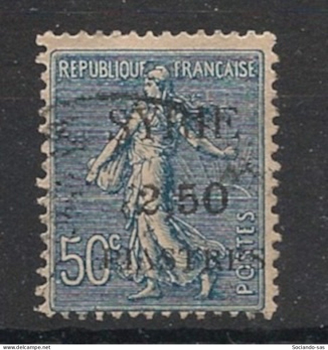 SYRIE - 1924 - N°YT. 113 - Type Semeuse 2pi50 Sur 50c Bleu - Oblitéré / Used - Gebruikt