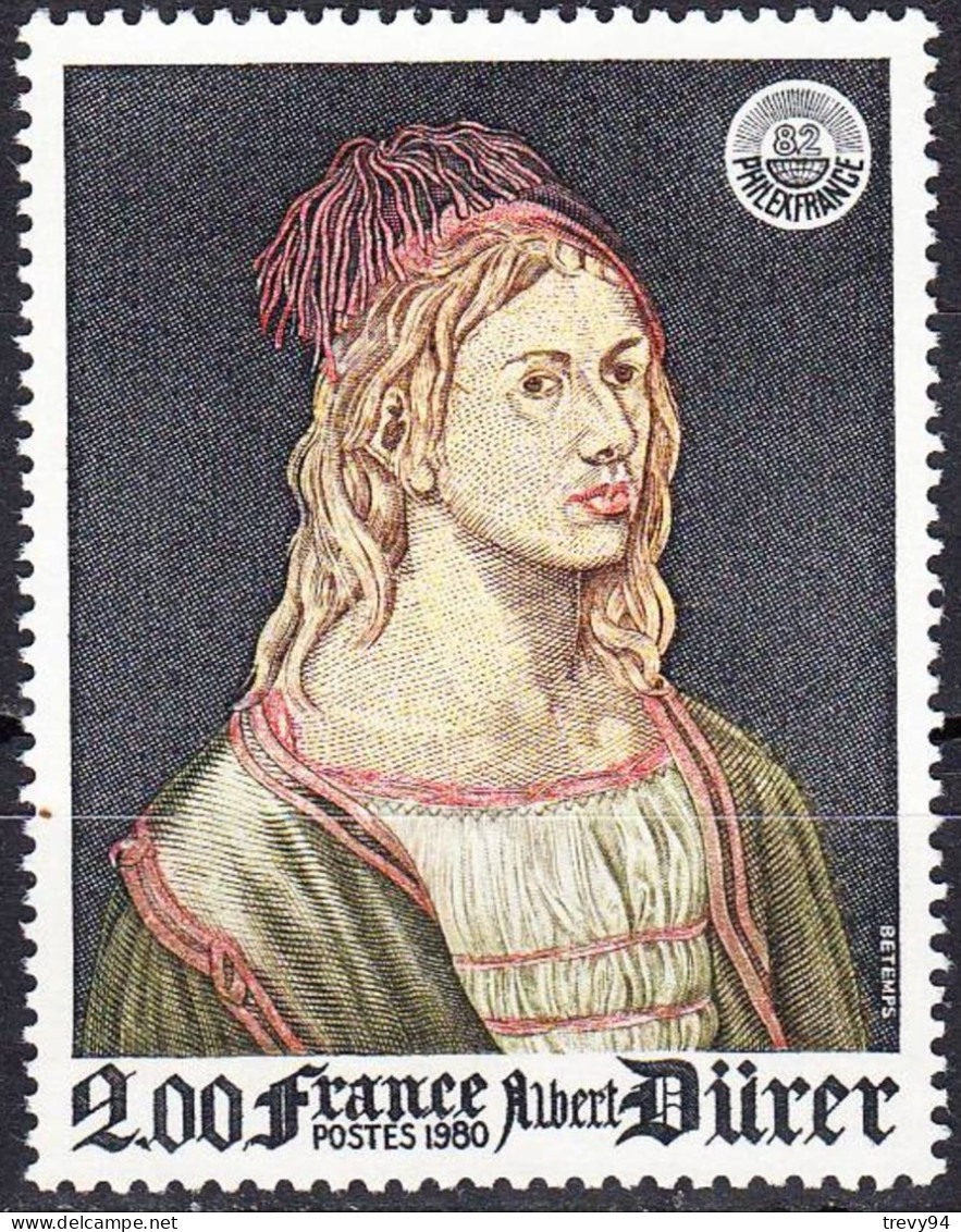 Timbre De 1980 Philex France Albert Dürer - Autoportrait - N° 1868 Neuf - Unused Stamps