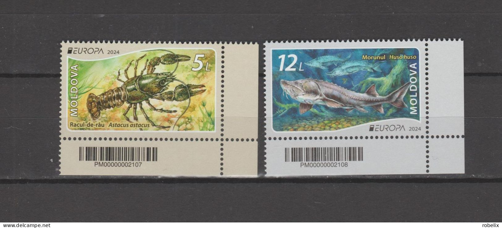 MOLDOVA 2024 EUROPA CEPT - UNDERWATER FAUNA And FLORA  Set Of 2 Stamps  MNH** - 2024