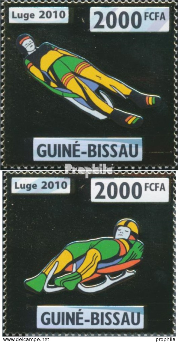 Guinea-Bissau 4696-4697 (kompl. Ausgabe) Postfrisch 2010 Rennrodeln - Guinée-Bissau